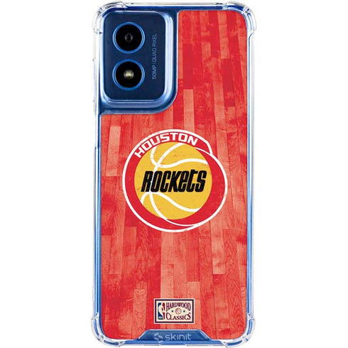 NBA Houston Rockets Hardwood Classics Moto G 5G (2024) Clear Case